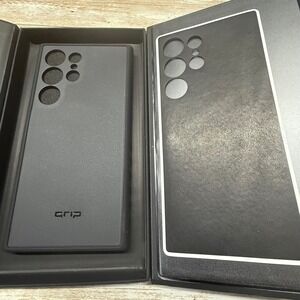 dbrand Grip Case Samsung Galaxy S24 Plus MagSafe Black Leather Skin New Open Box